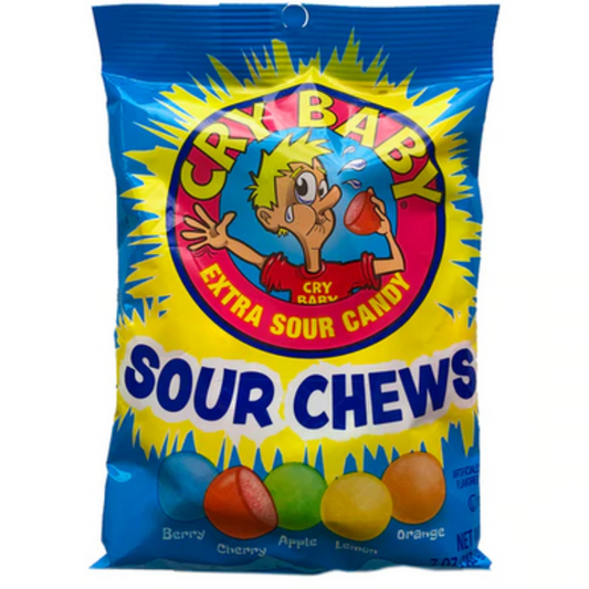 Cry Baby Sour Chews Bag 7oz - 12ct