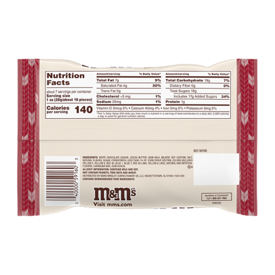 M&M's Toasty Vanilla White Chocolate 7.44oz - 12ct