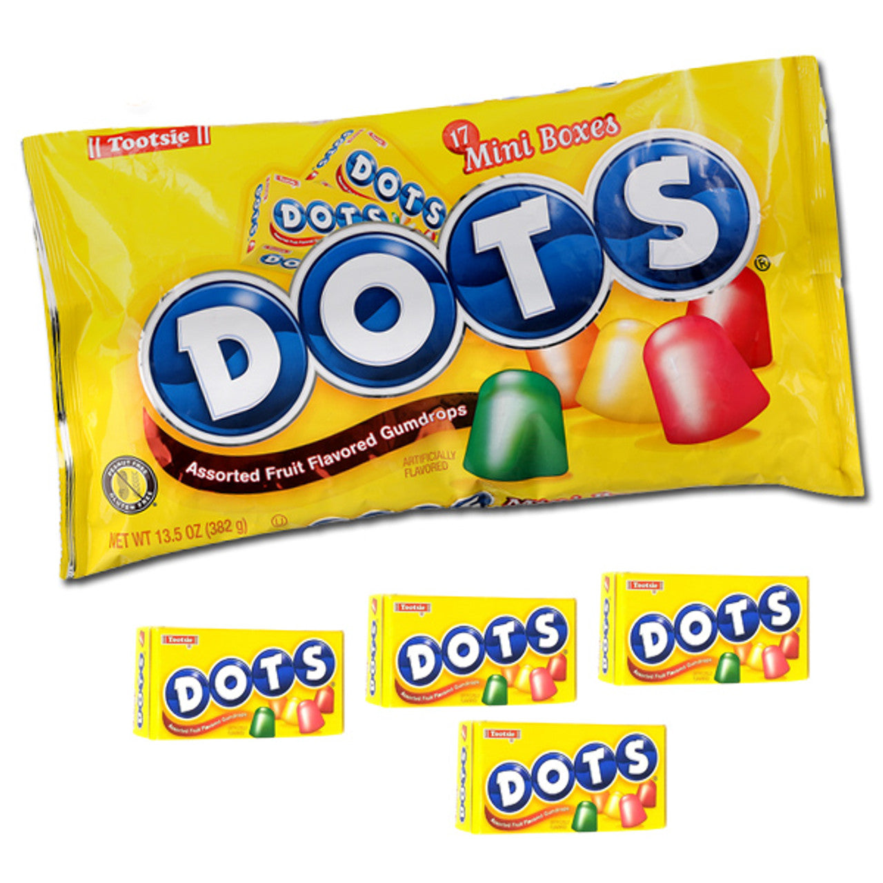 Dots Candy Mini Snack Size bag 13.5oz - 17ct