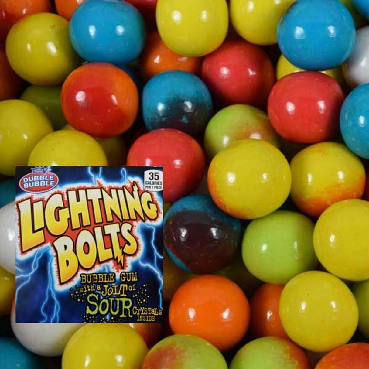 Dubble Bubble Lightning Bolt Gumballs 19.6lb - 850ct