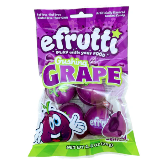 eFrutti Gushing Grape Gummi Candy 4pk 2.6oz 12ct