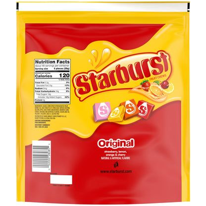 Starburst Original Party Size Chewy Candy 50oz - 6ct