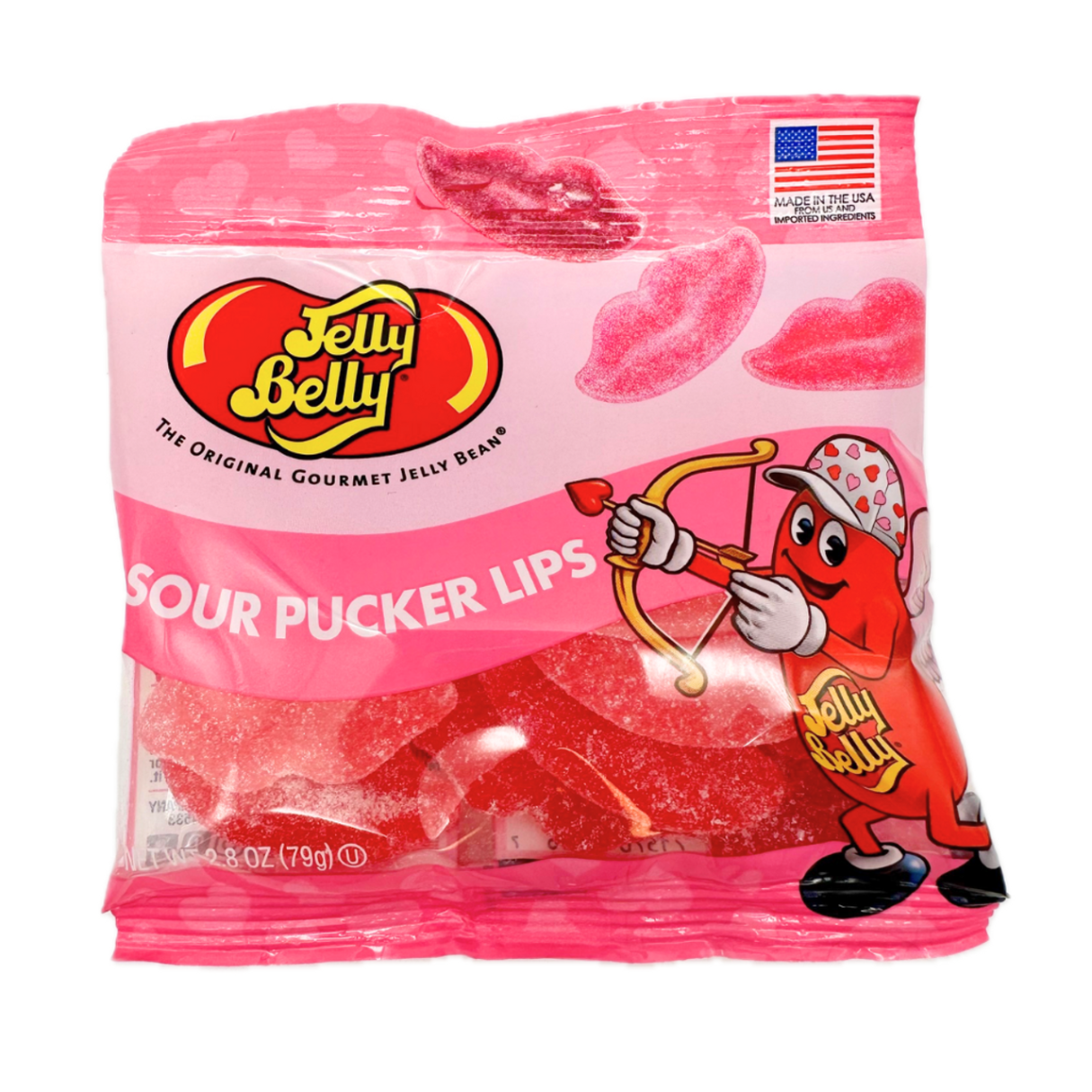 Jelly Belly Sour Pucker Gummi Lips 2.8oz - 12ct