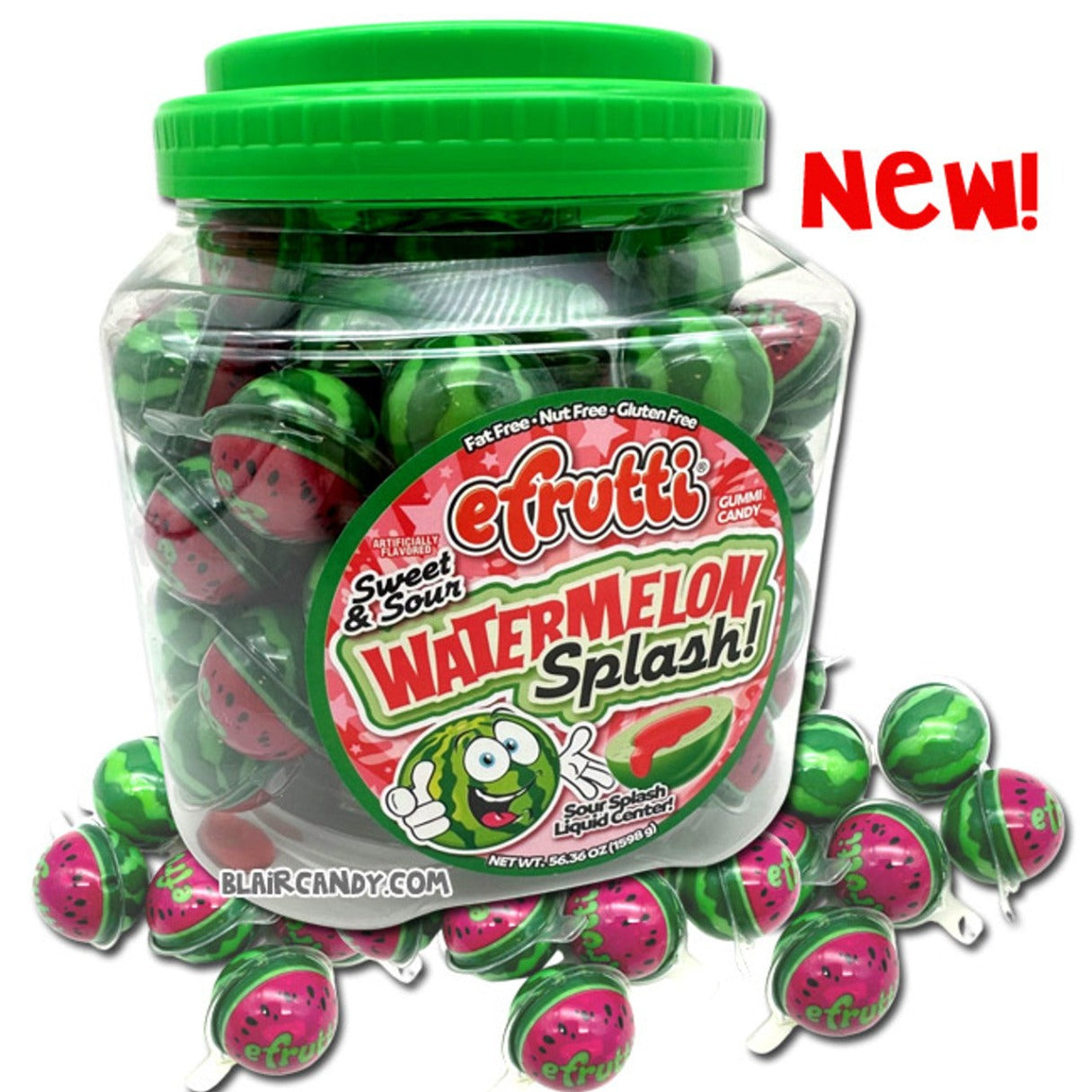 Efrutti Watermelon Splash Candy 56.36oz - 85ct