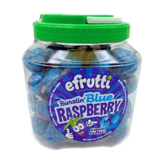 efrutti Burstin' Blue Raspberry Gummi Candy Jar - 49.74oz / 85ct