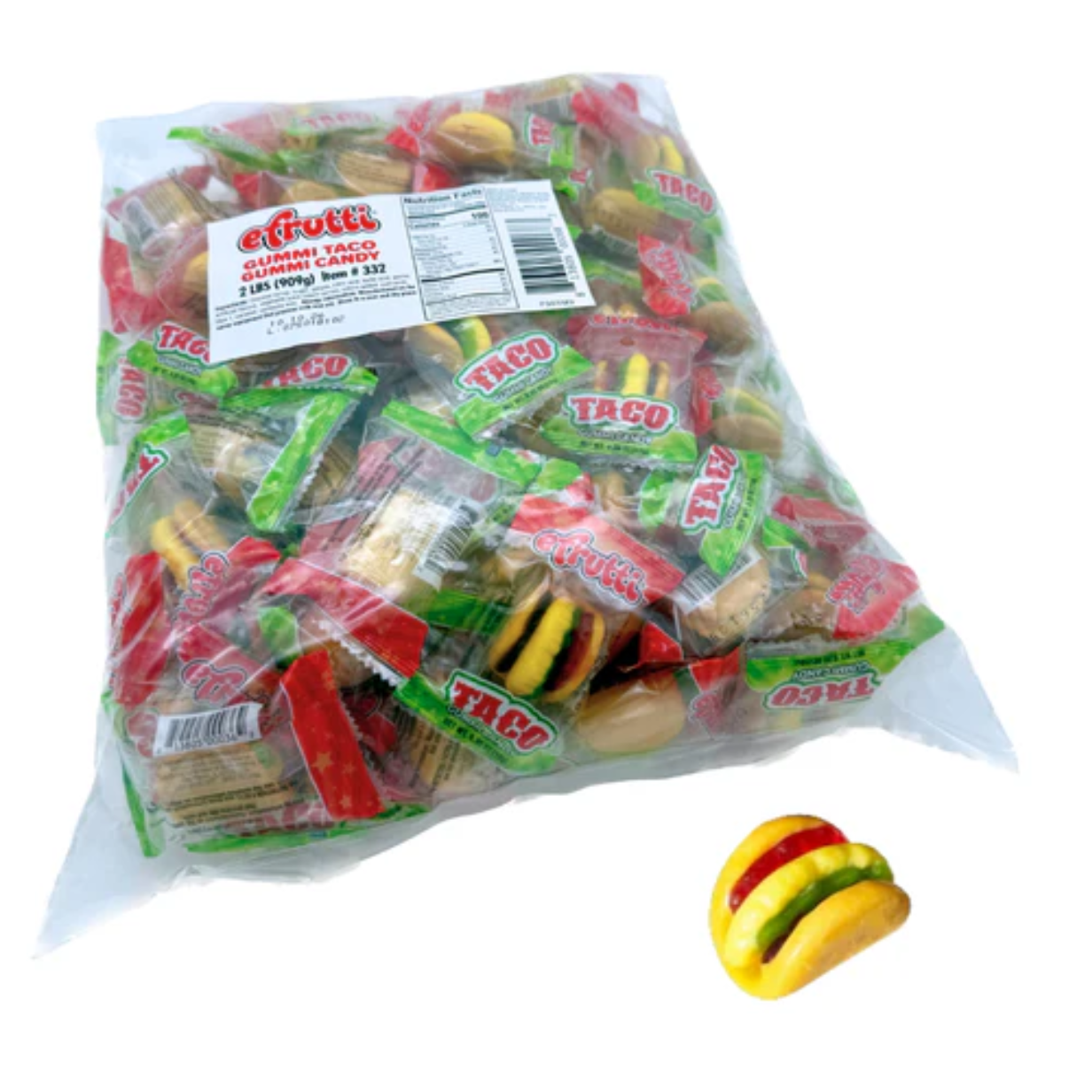 efrutti Gummi Tacos - 2lb 8ct