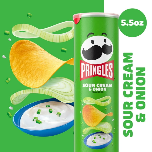 Pringles Sour Cream and Onion Potato Crisps 5.5 oz - 14ct