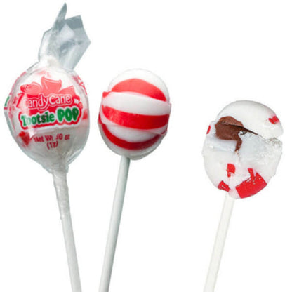 Candy Cane Tootsie Pop Lollipops 9.6oz - 12ct
