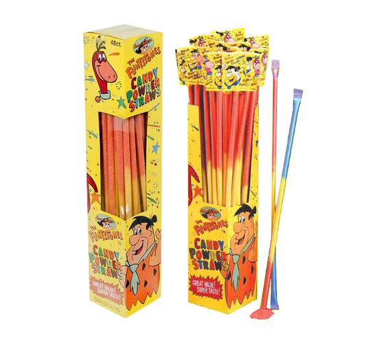 Flintstones Giant Candy Straws - 48ct