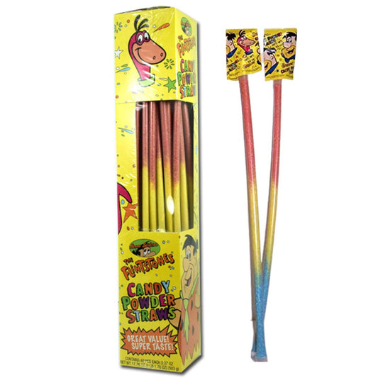 Flintstones Giant Candy Straws - 48ct