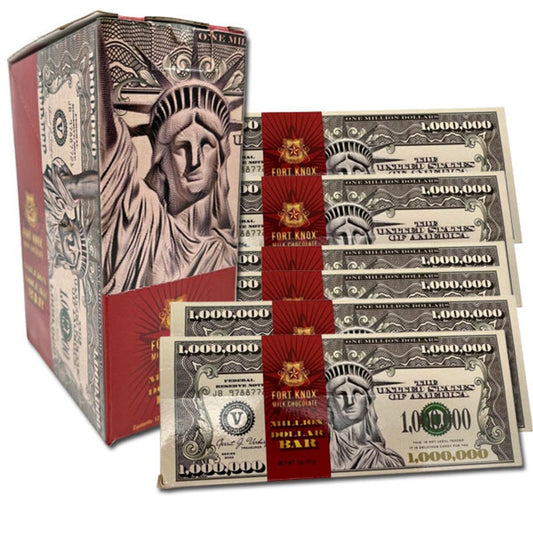 Fort Knox Million Dollar Chocolate Bar 2oz - 12ct