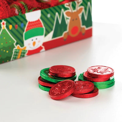 Fort Knox Milk Chocolate Christmas Coins 1.5oz - 18ct