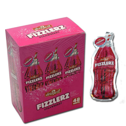 Fizzlers Strawberry Candy .35oz - 48ct