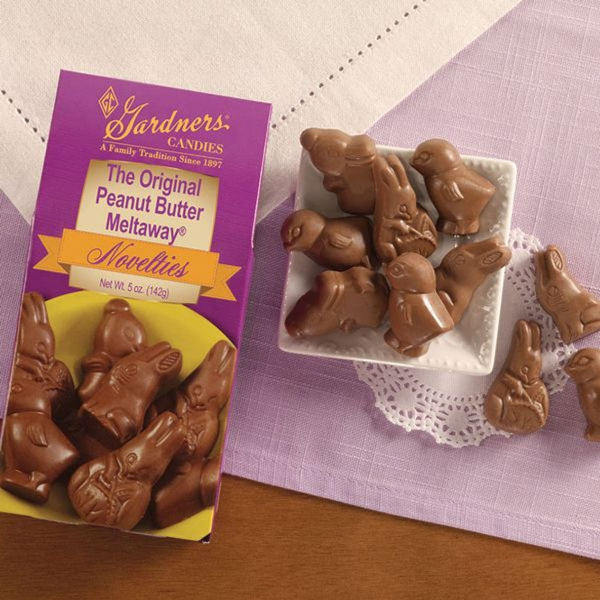 Gardner's Peanut Butter Meltaway Easter Shapes Box - 5oz