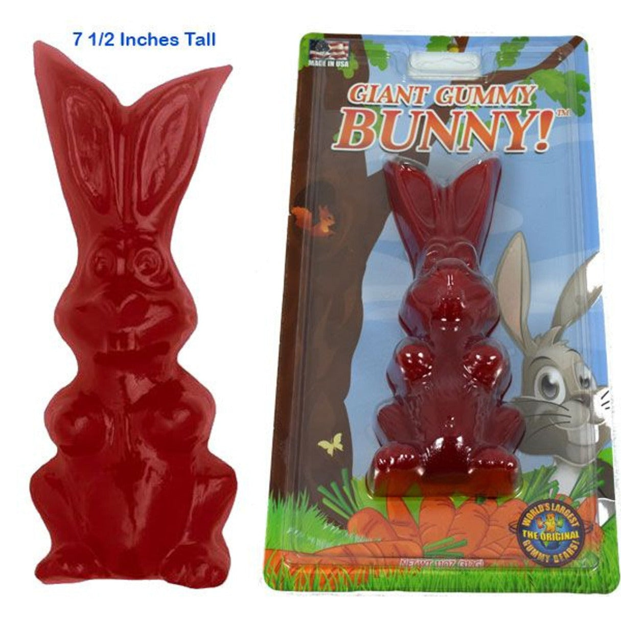 Giant Gummy Bunny Cherry - 12ct