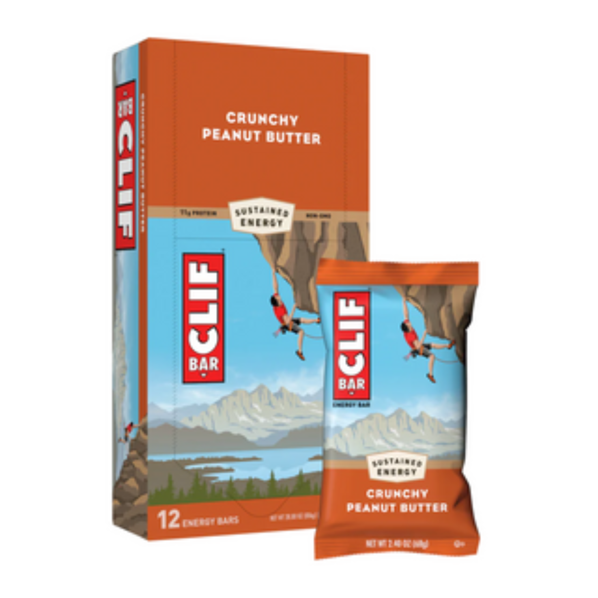 Cliff Bar Crunchy Peanut Butter 2.4oz - 12ct