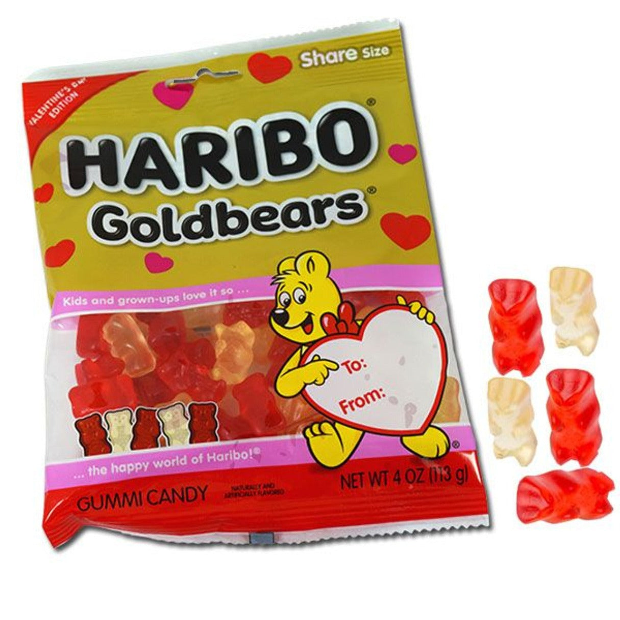 Haribo Gummi Bears Valentine's Day 4oz - 12ct