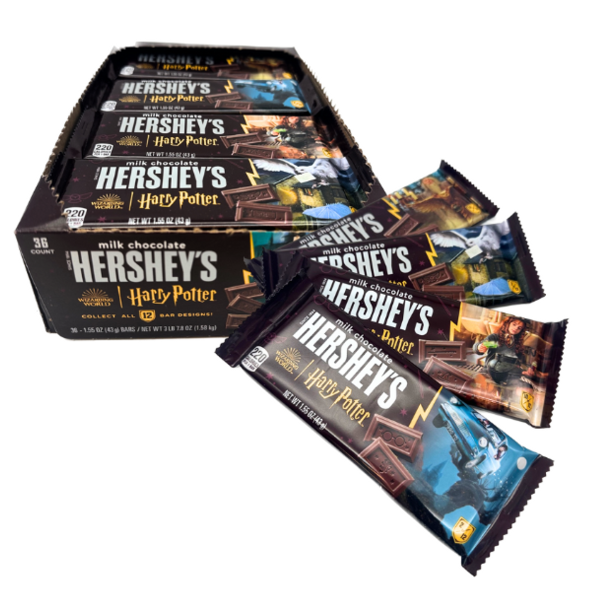 Hershey's Harry Potter Milk Chocolate Bars 1.55oz - 36ct