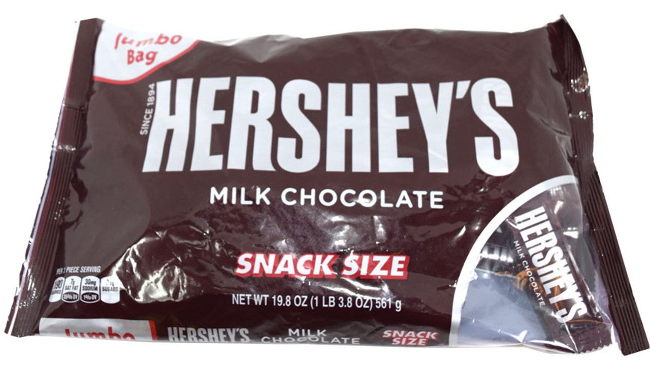 Hershey's Milk Chocolate Snack Size Candy Bars - 19.8oz