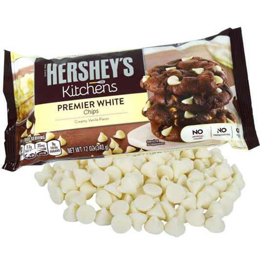 Hershey's White Chocolate Baking Chips Bag 12oz - 12ct