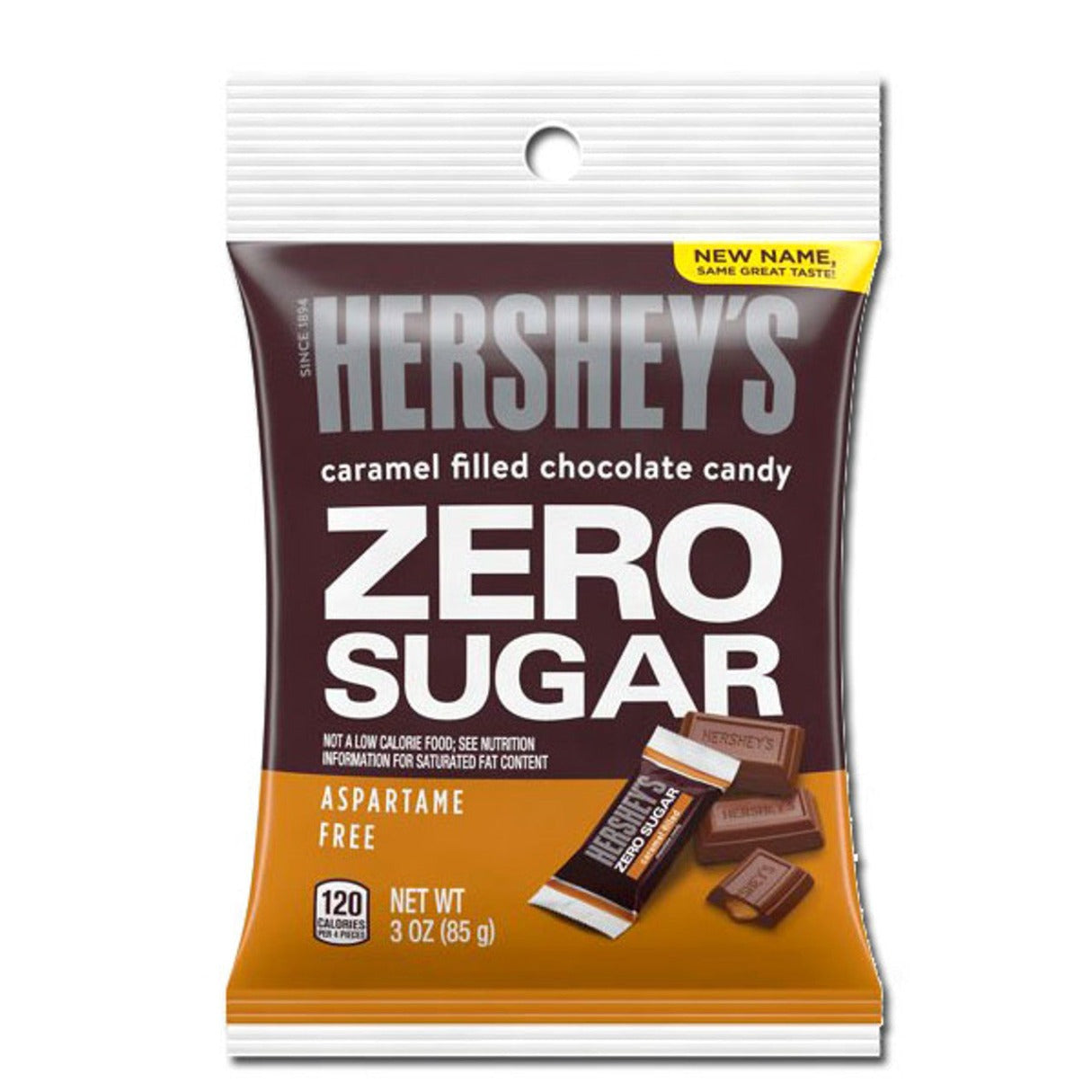 Hershey's Sugar Free Chocolate Caramel Bars Bag  3oz - 12ct