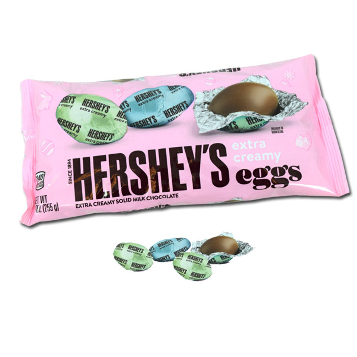 Hershey's "Extra Creamy" Chocolate Eggs Bag 9oz - 12ct