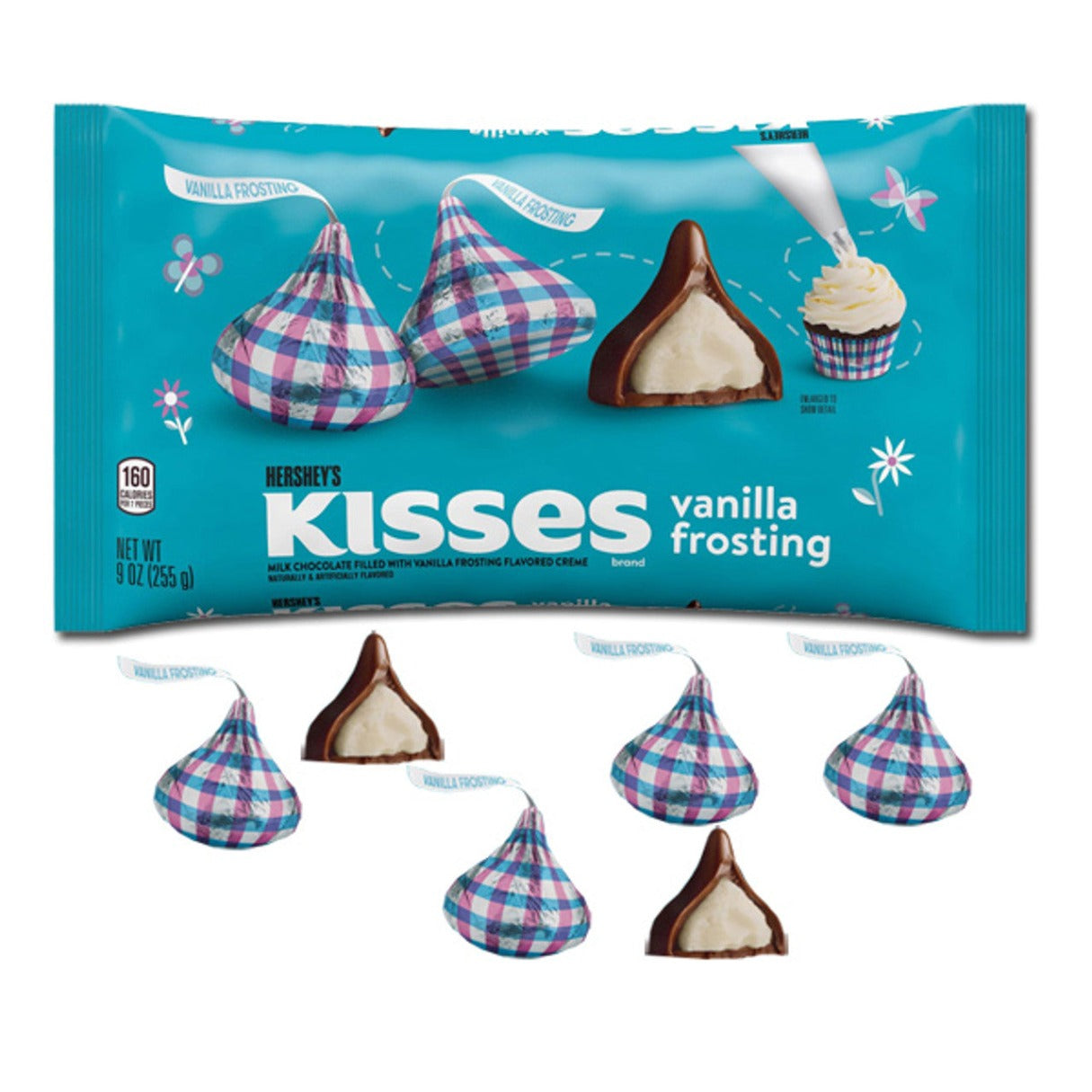 Hershey's Kisses Vanilla Frosting Bag  9oz - 12ct