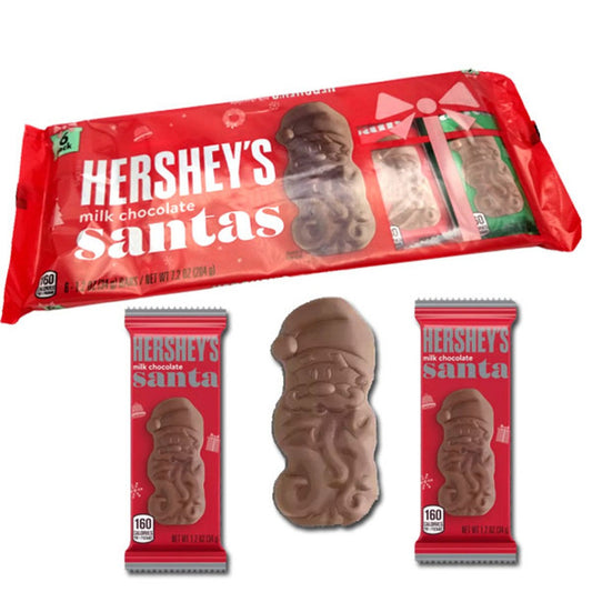 Hershey's Milk Chocolate Santa's 1.2oz - 12ct