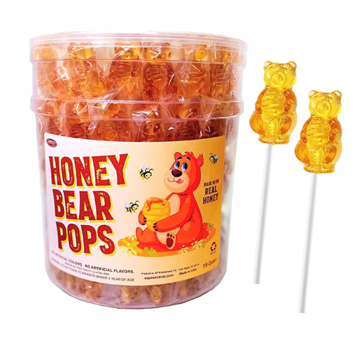 Honey Bear Lollipops - 690ct