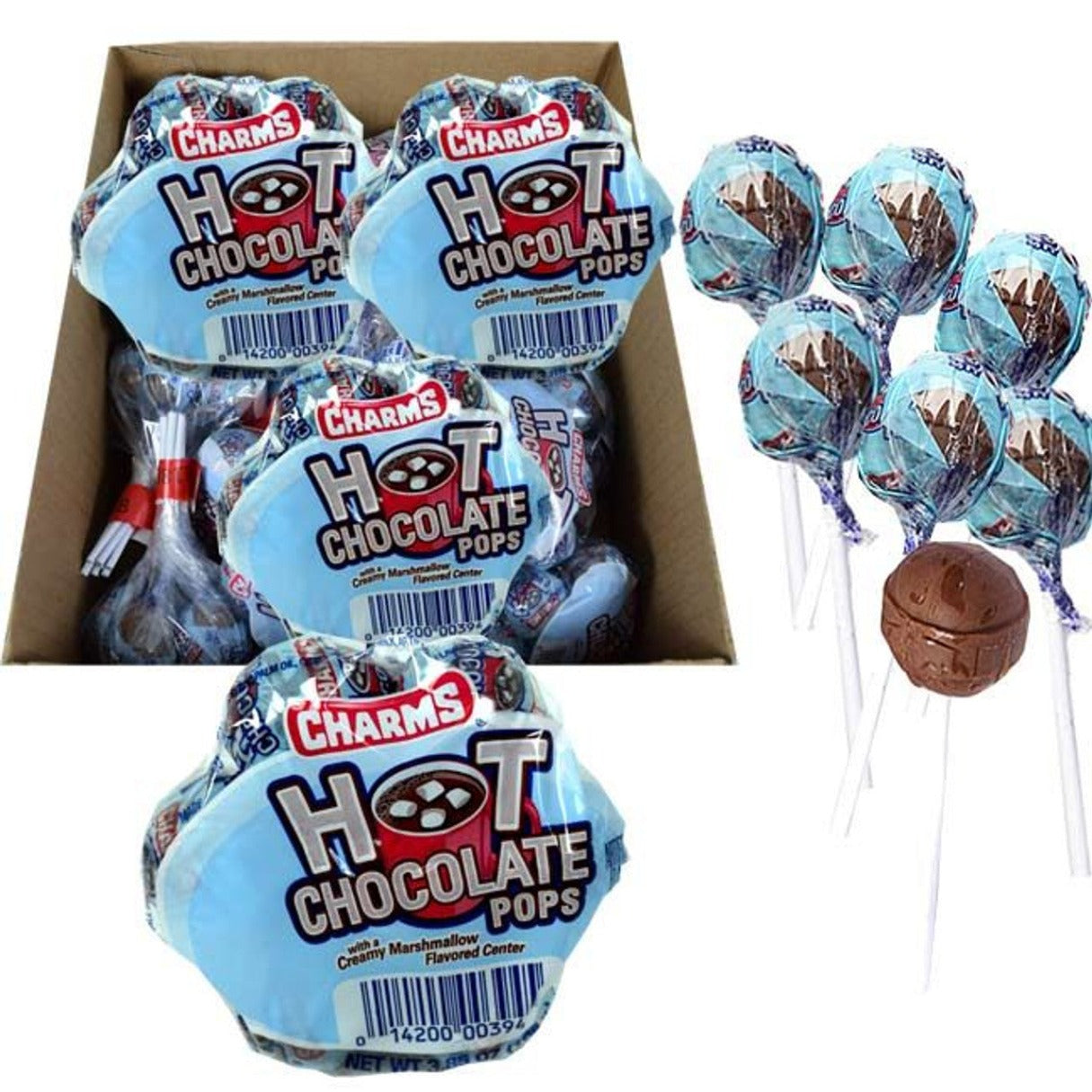 Charms Hot Chocolate Lollipops - 18ct