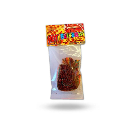 Parga Hot Rainbow Sour Belts 3.4oz - 20ct