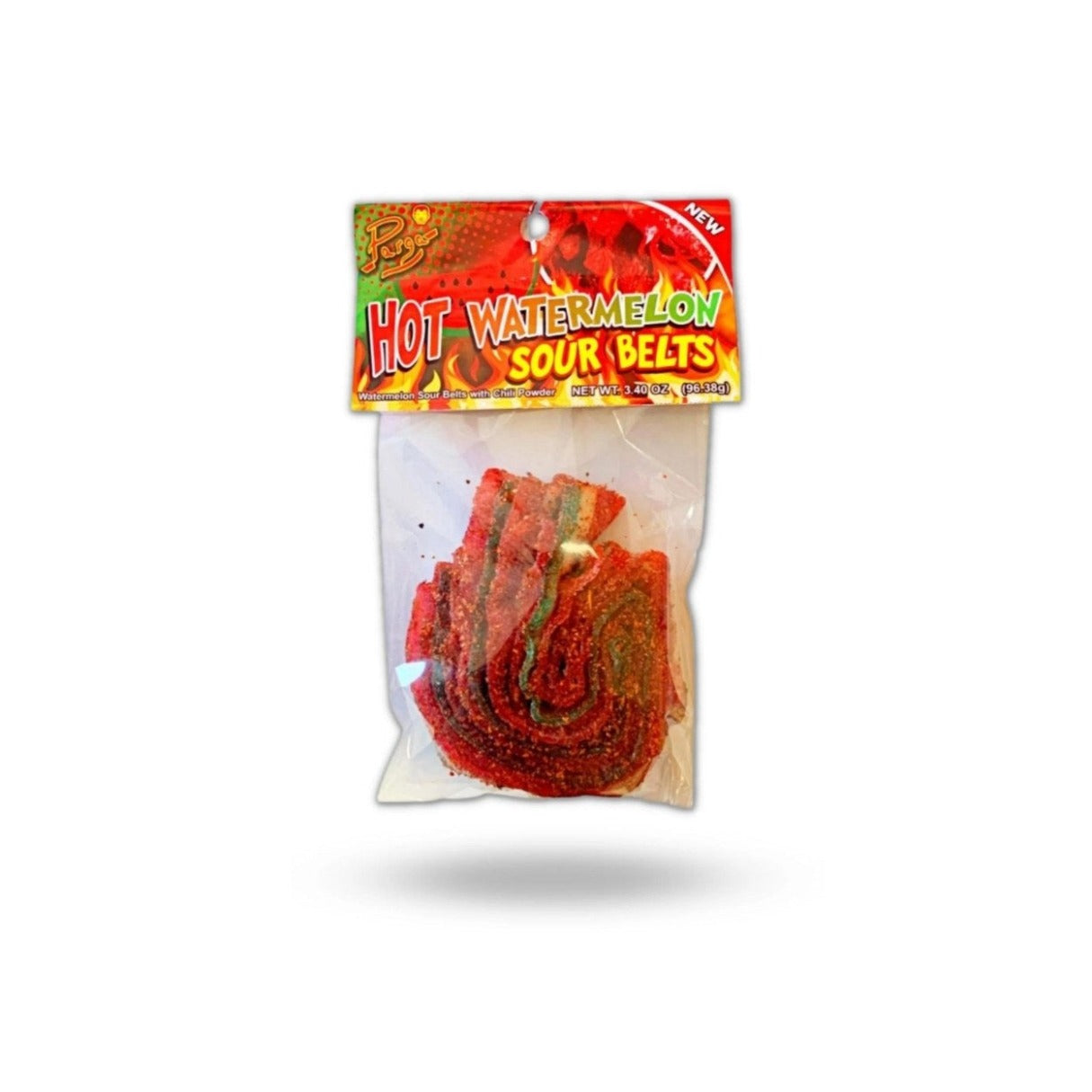 Parga Hot Watermelon Sour Belts 3.4oz - 20ct