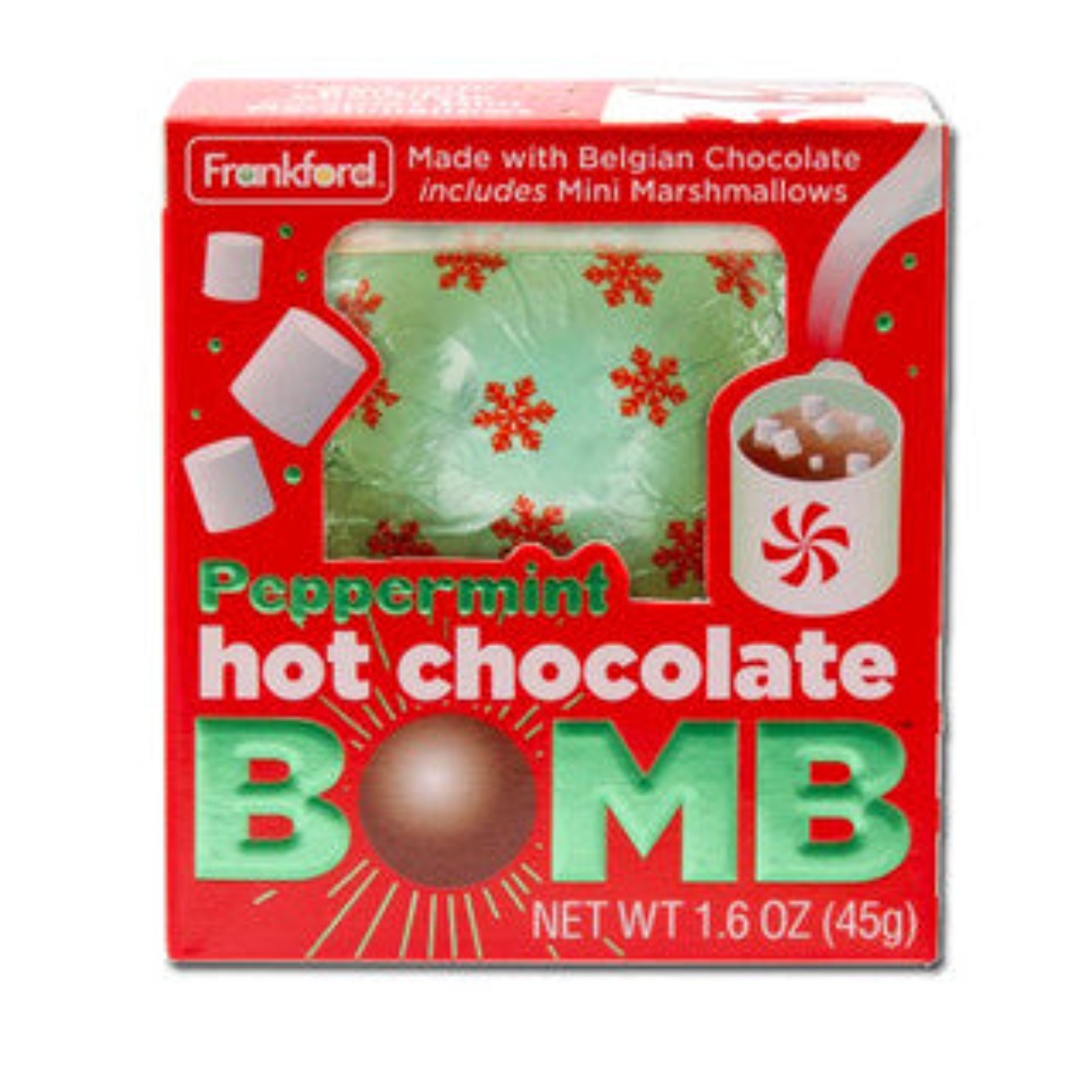 Frankford Hot Chocolate Peppermint Bomb 1.6oz - 12ct