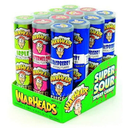 WarHeads Super Sour Spray Candy .68oz - 12ct