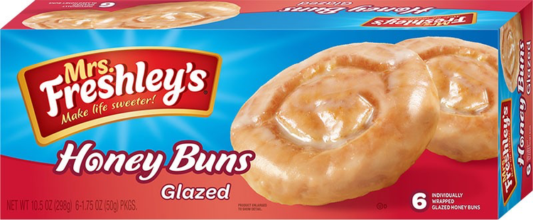 Mrs. Freshley's Jumbo Honey Buns 5oz - 6ct