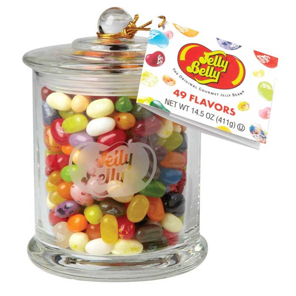 Jelly Belly 49 Flavor Glass Gift Jar  - 14.5oz