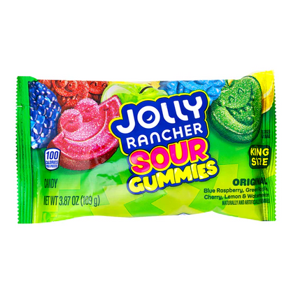 Jolly Rancher Sour Gummies King Size 3.87oz - 12ct