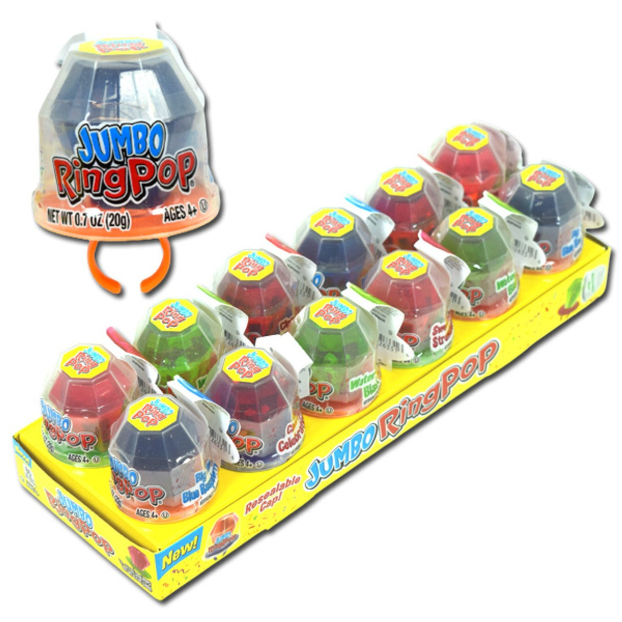 Jumbo Ring Pops Candy - 12ct