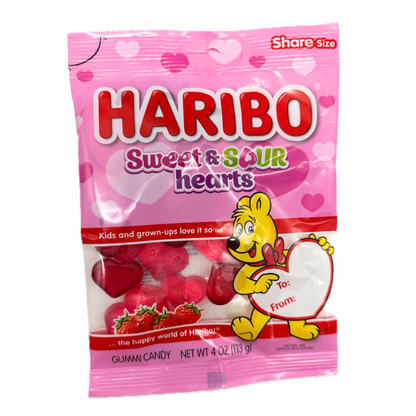 Haribo Sweet & Sour Hearts 4oz - 12ct