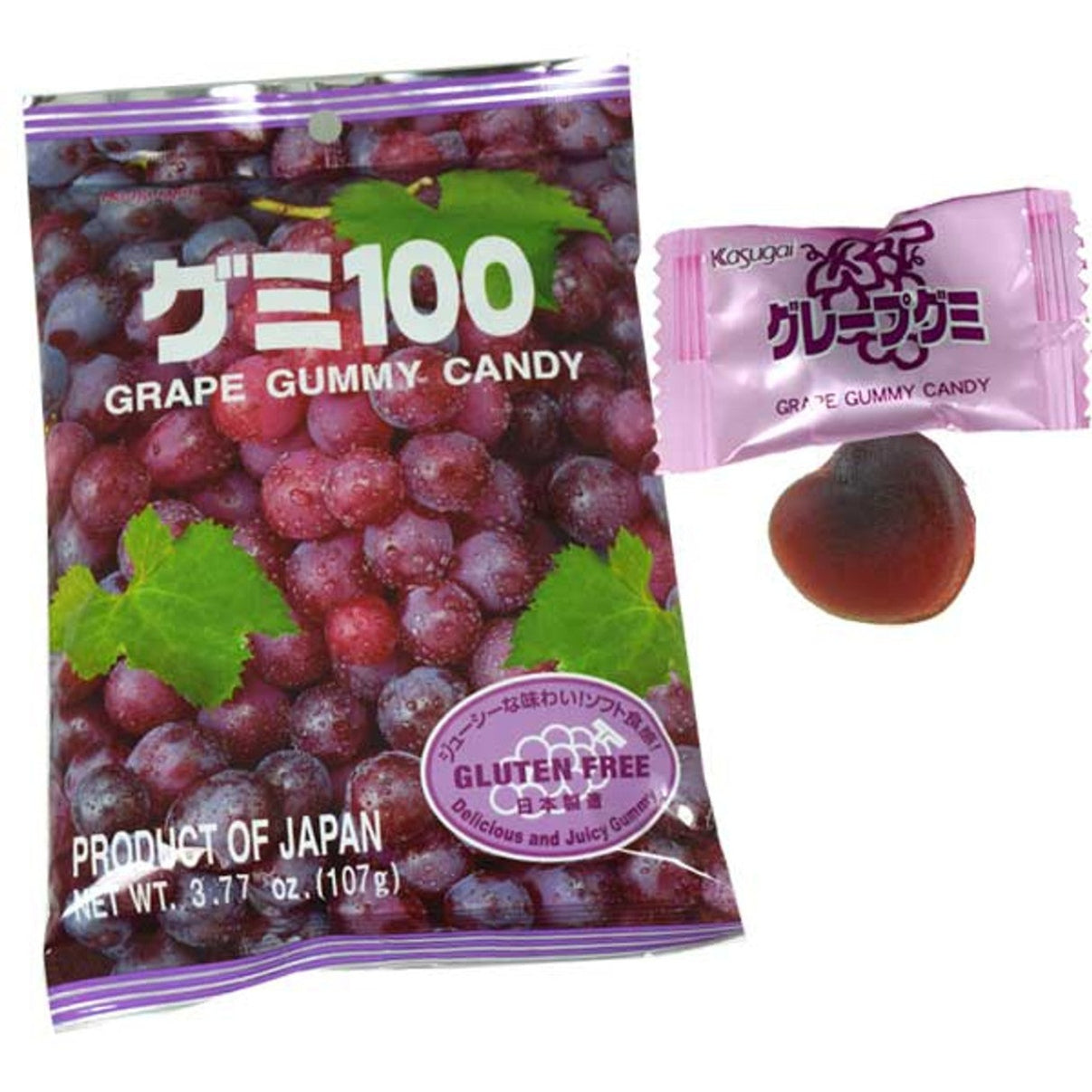 Kasugai Gummy Grape Peg Bag 3.77oz - 12ct – I Got Your Candy