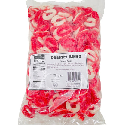 Kervan Cherry Gummi Rings Bulk Bag 5lb - 1ct