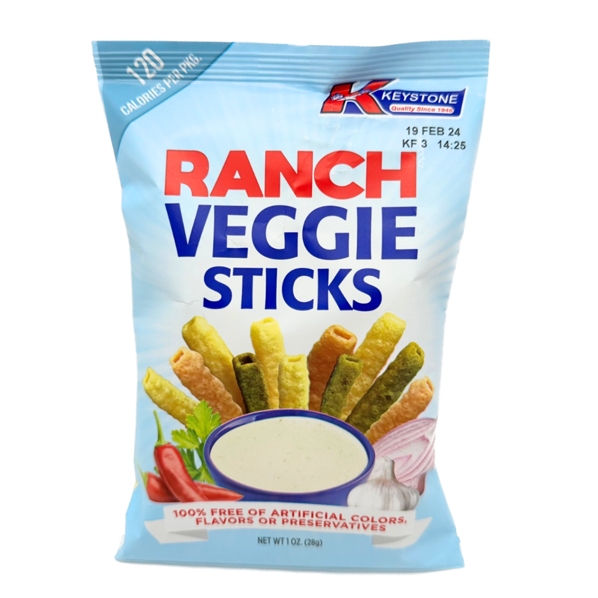 Keystone Ranch Flavor Veggie Sticks  1oz - 12ct