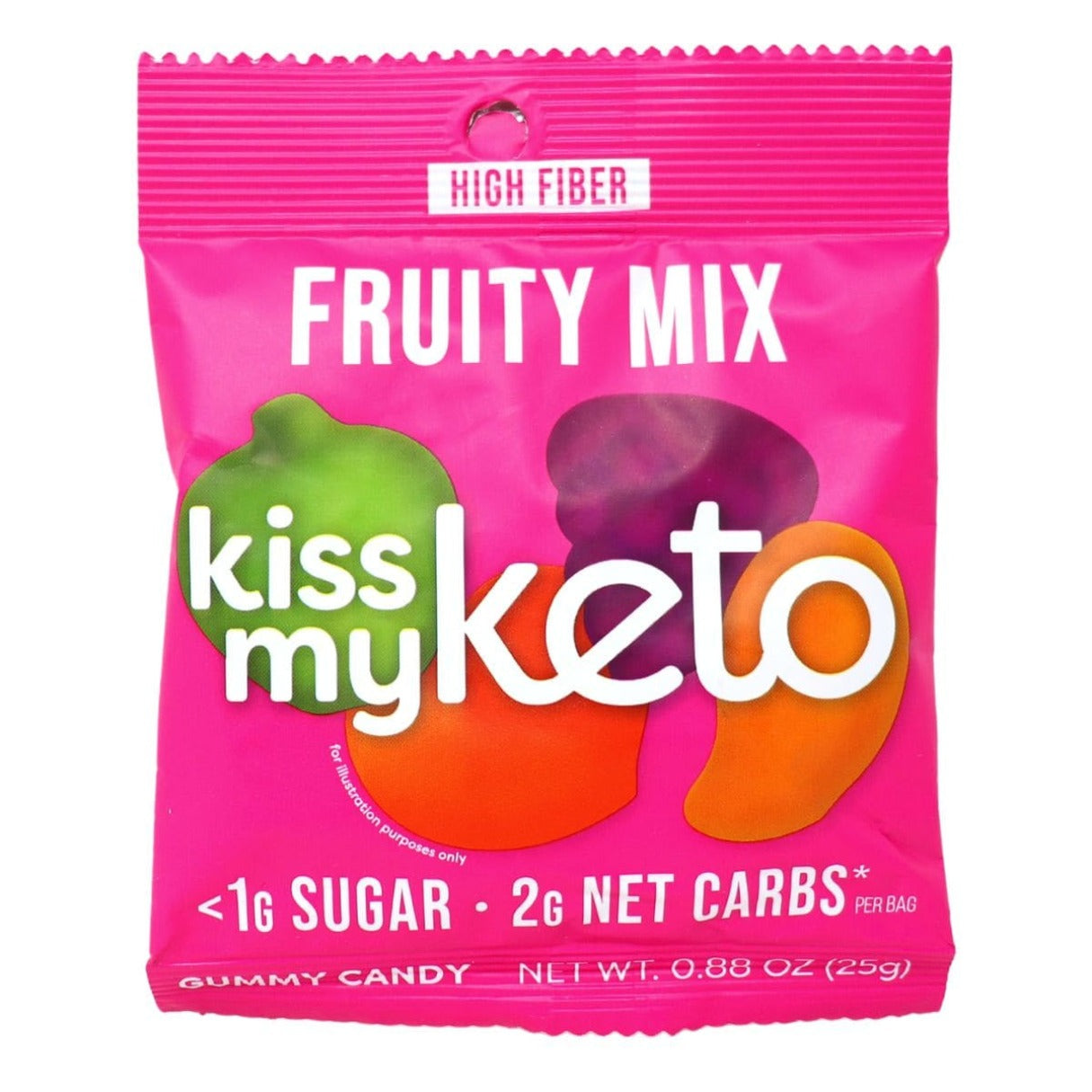 Kiss My Keto Fruity Mix Gummies 0.88oz - 128ct