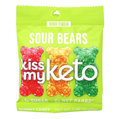Kiss My Keto Sour Bears Gummies 0.88oz - 128ct