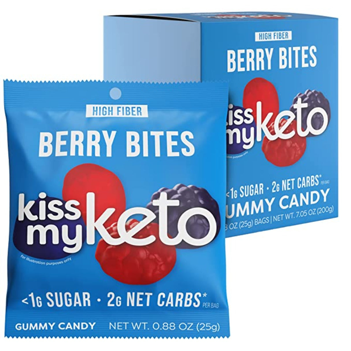 Kiss My Keto Berry Bites Gummies 0.88oz - 128ct