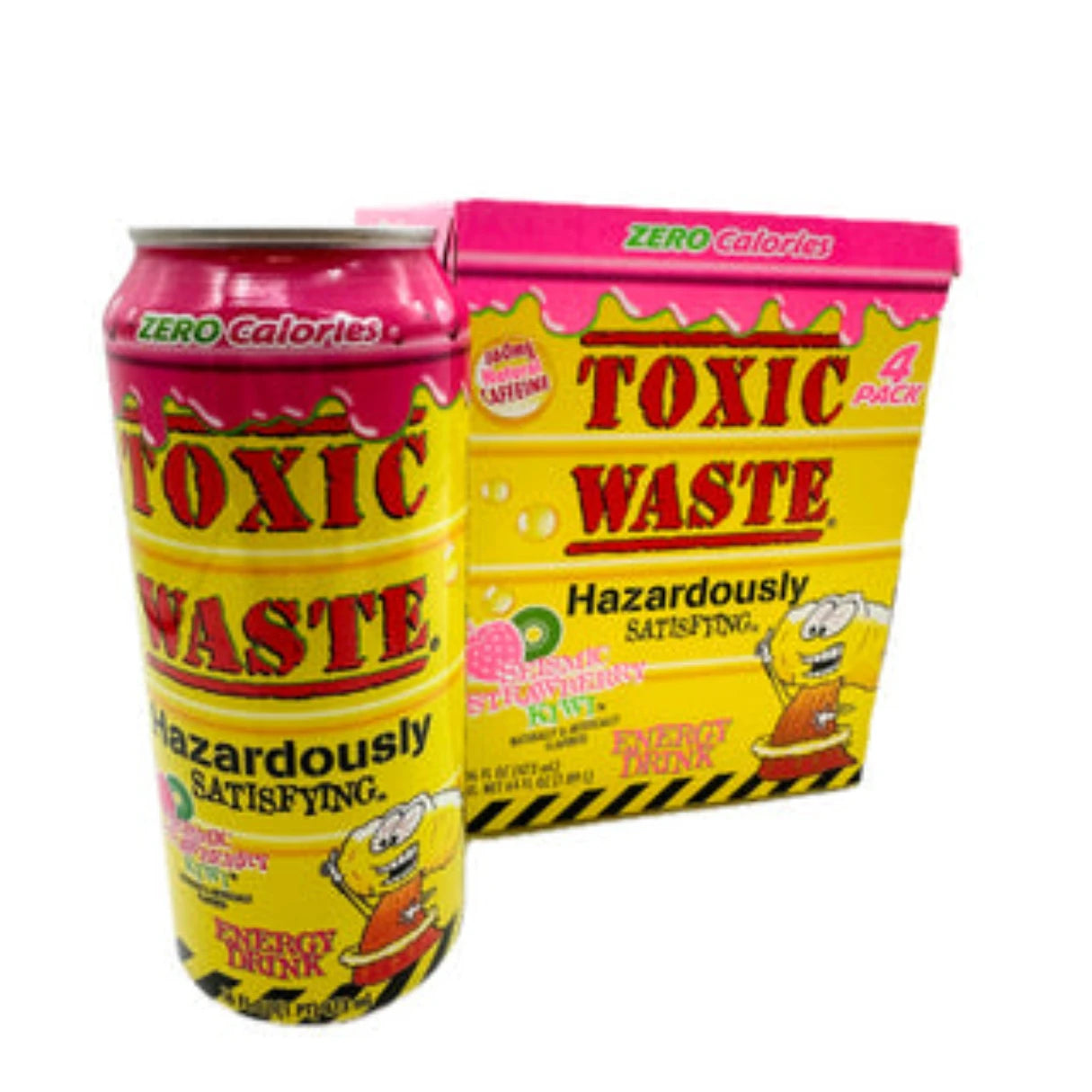 Toxic Waste Seismic Strawberry Kiwi Energy Drink 16oz - 4ct