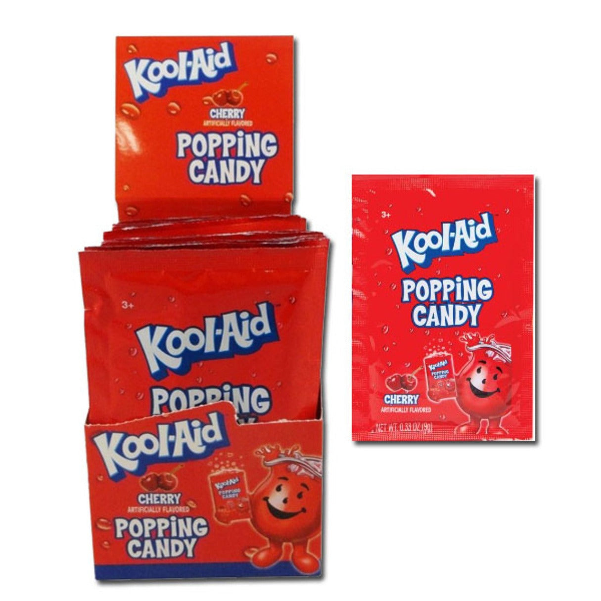 Kool Aid Popping Candy Cherry .33oz - 20ct