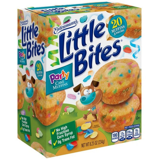 Entenmann’s Little Bites Party Cake Muffins 8.25oz - 20ct