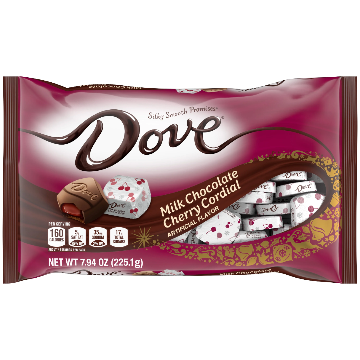 Dove Milk Chocolate Cherry Cordial 7.94oz - 6ct