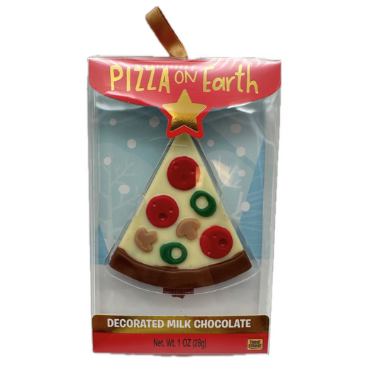 Milk Chocolate Pizza Ornament 1oz - 12ct